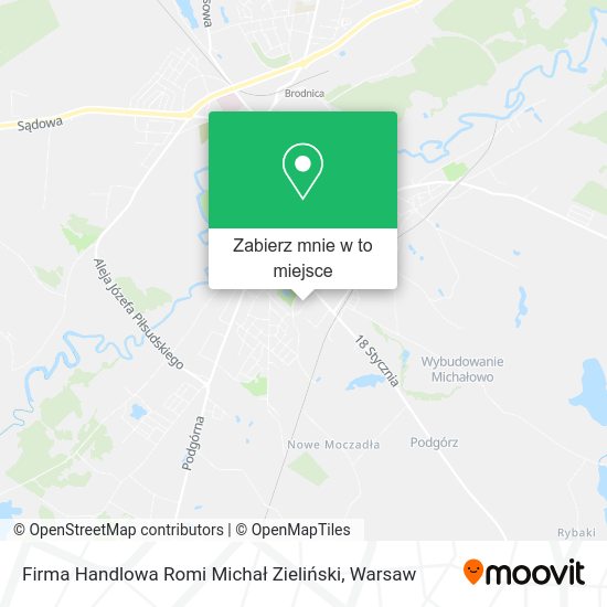 Mapa Firma Handlowa Romi Michał Zieliński