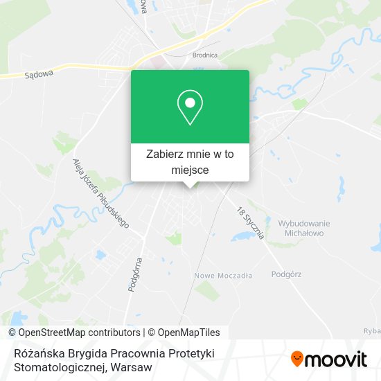 Mapa Różańska Brygida Pracownia Protetyki Stomatologicznej