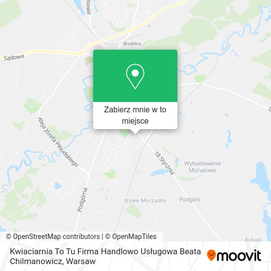 Mapa Kwiaciarnia To Tu Firma Handlowo Usługowa Beata Chilmanowicz