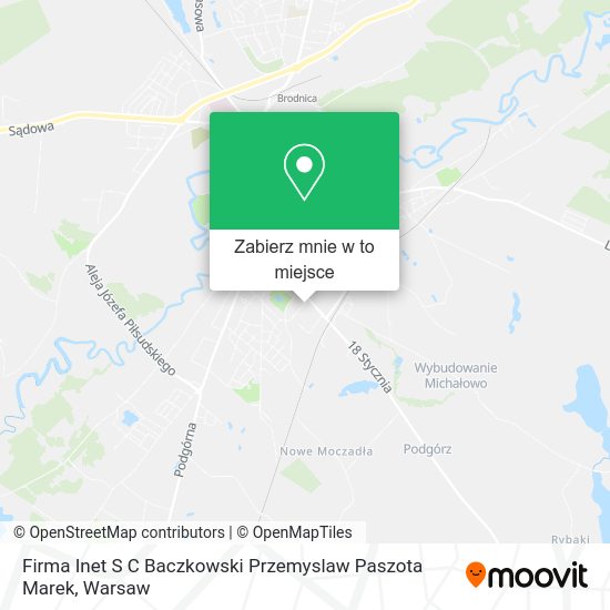 Mapa Firma Inet S C Baczkowski Przemyslaw Paszota Marek