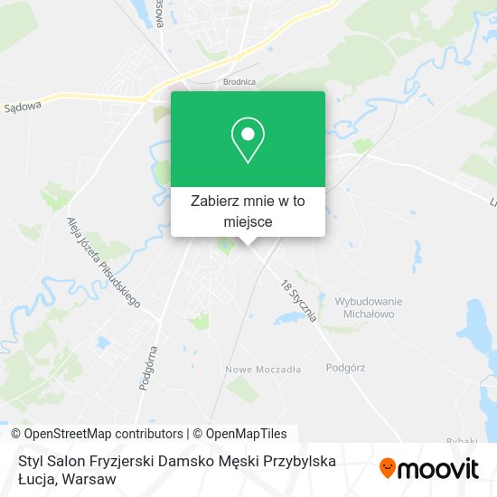 Mapa Styl Salon Fryzjerski Damsko Męski Przybylska Łucja