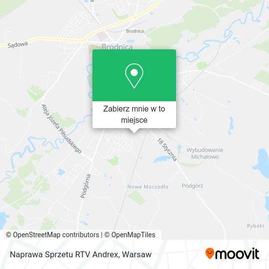 Mapa Naprawa Sprzetu RTV Andrex