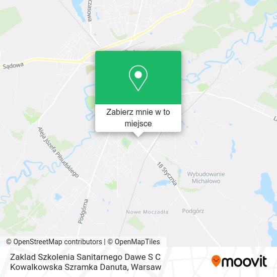 Mapa Zaklad Szkolenia Sanitarnego Dawe S C Kowalkowska Szramka Danuta