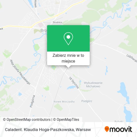 Mapa Caladent. Klaudia Hoga-Paszkowska