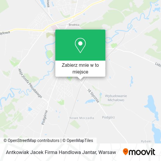 Mapa Antkowiak Jacek Firma Handlowa Jantar