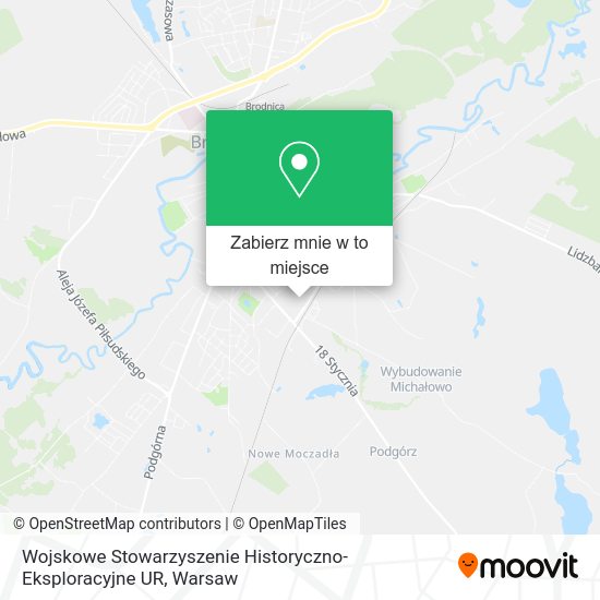 Mapa Wojskowe Stowarzyszenie Historyczno-Eksploracyjne UR