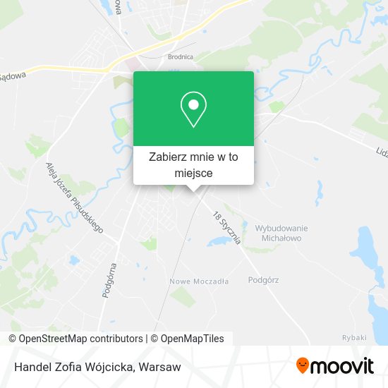 Mapa Handel Zofia Wójcicka