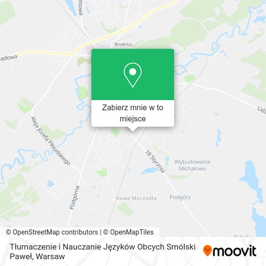 Mapa Tłumaczenie i Nauczanie Języków Obcych Smólski Paweł