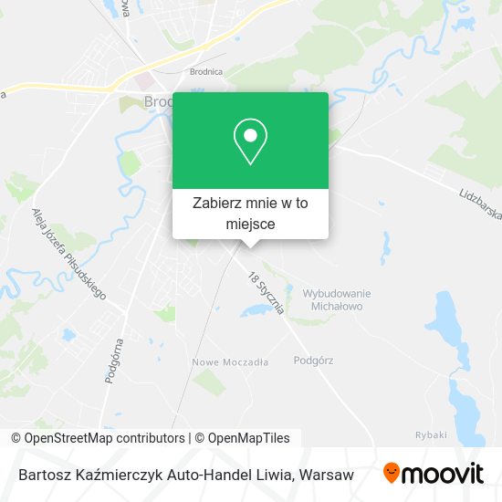 Mapa Bartosz Kaźmierczyk Auto-Handel Liwia