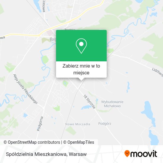 Mapa Spółdzielnia Mieszkaniowa