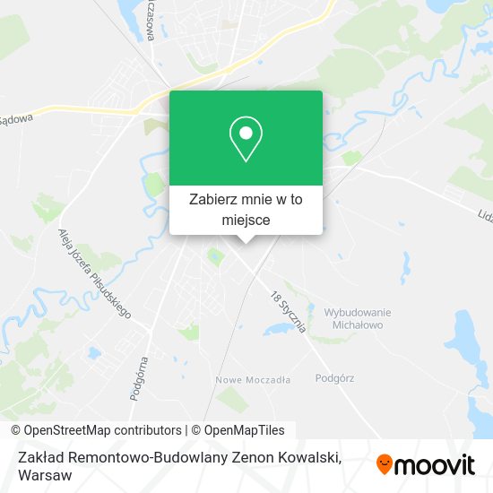 Mapa Zakład Remontowo-Budowlany Zenon Kowalski