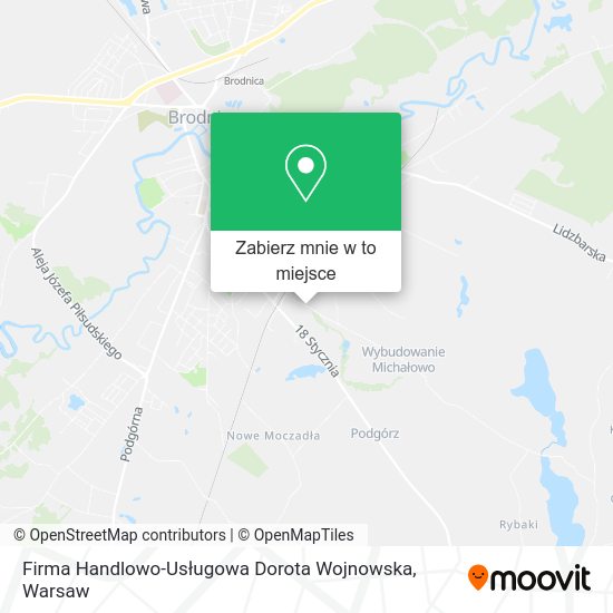 Mapa Firma Handlowo-Usługowa Dorota Wojnowska