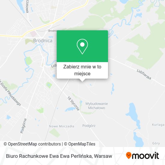 Mapa Biuro Rachunkowe Ewa Ewa Perlińska