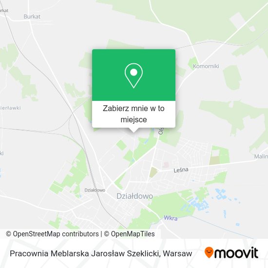 Mapa Pracownia Meblarska Jarosław Szeklicki