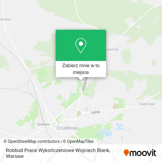 Mapa Robbud Prace Wykończeniowe Wojciech Blank