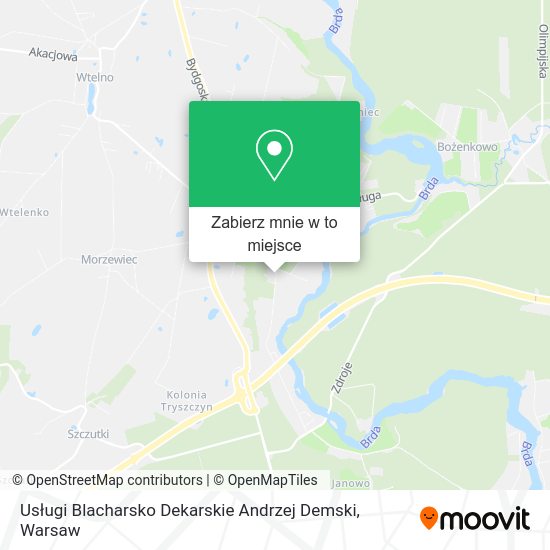 Mapa Usługi Blacharsko Dekarskie Andrzej Demski