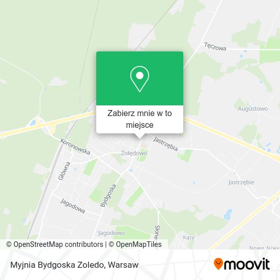 Mapa Myjnia Bydgoska Zoledo