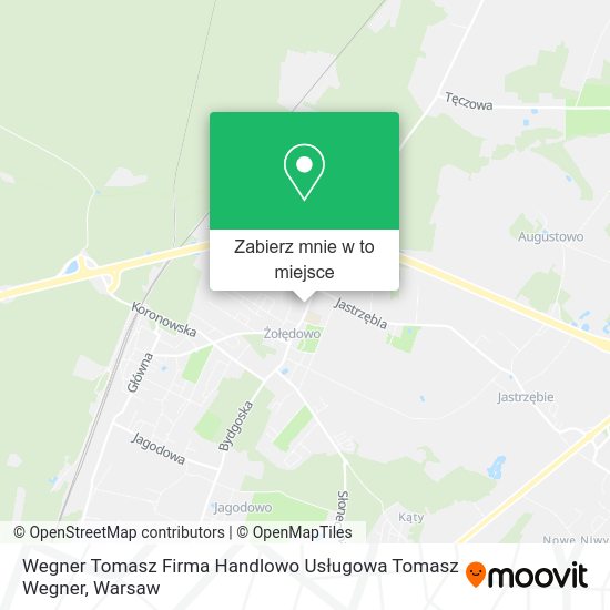 Mapa Wegner Tomasz Firma Handlowo Usługowa Tomasz Wegner