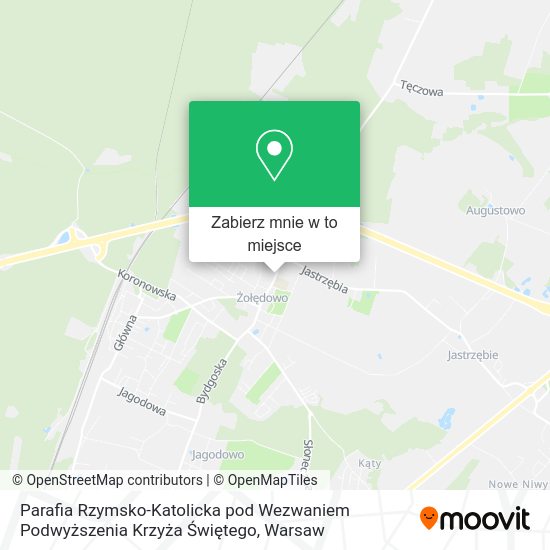 Mapa Parafia Rzymsko-Katolicka pod Wezwaniem Podwyższenia Krzyża Świętego