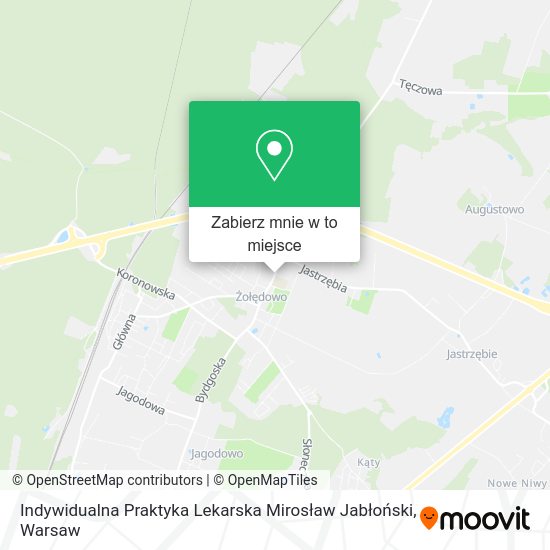 Mapa Indywidualna Praktyka Lekarska Mirosław Jabłoński