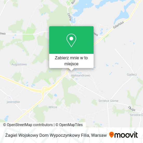 Mapa Żagiel Wojskowy Dom Wypoczynkowy Filia