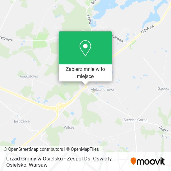 Mapa Urzad Gminy w Osielsku - Zespól Ds. Oswiaty Osielsko