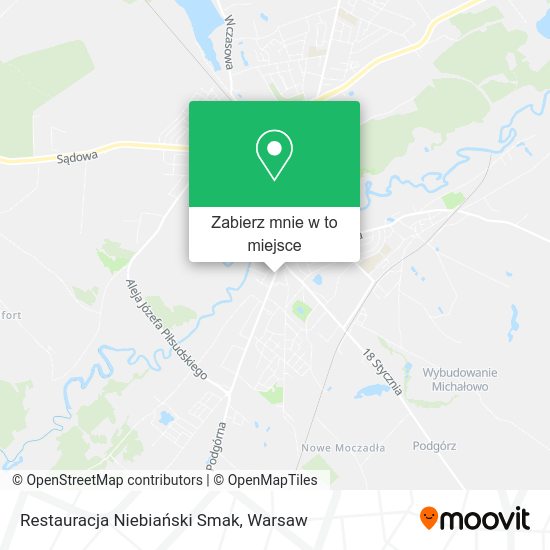 Mapa Restauracja Niebiański Smak