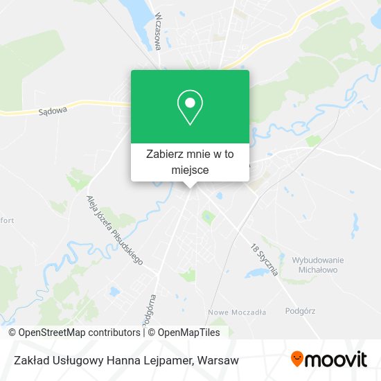 Mapa Zakład Usługowy Hanna Lejpamer