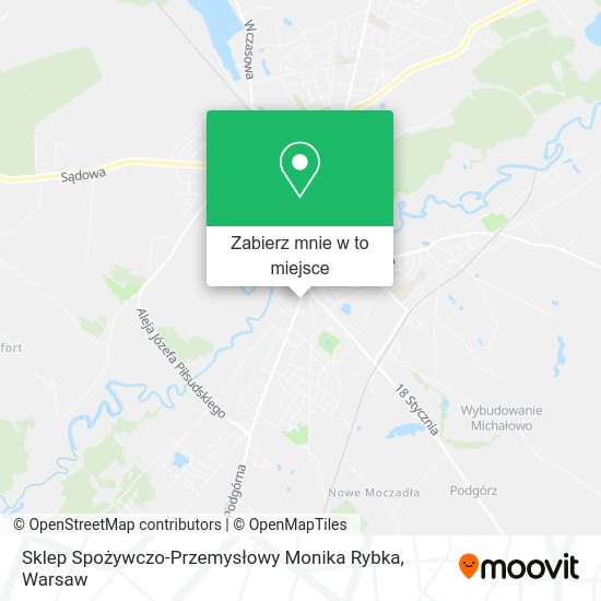 Mapa Sklep Spożywczo-Przemysłowy Monika Rybka