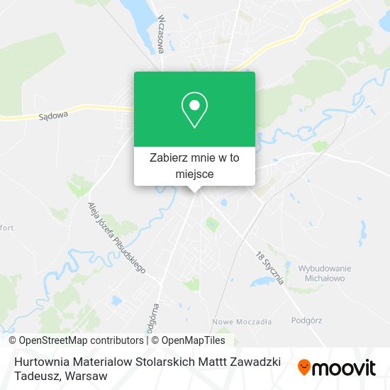 Mapa Hurtownia Materialow Stolarskich Mattt Zawadzki Tadeusz