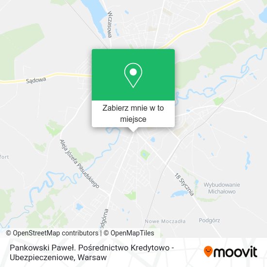 Mapa Pankowski Paweł. Pośrednictwo Kredytowo - Ubezpieczeniowe