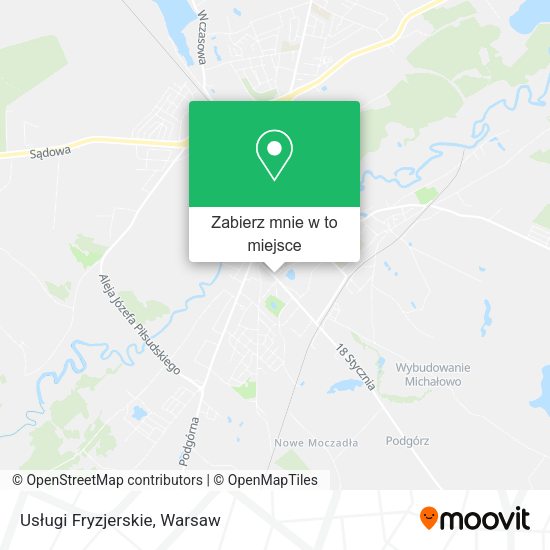 Mapa Usługi Fryzjerskie