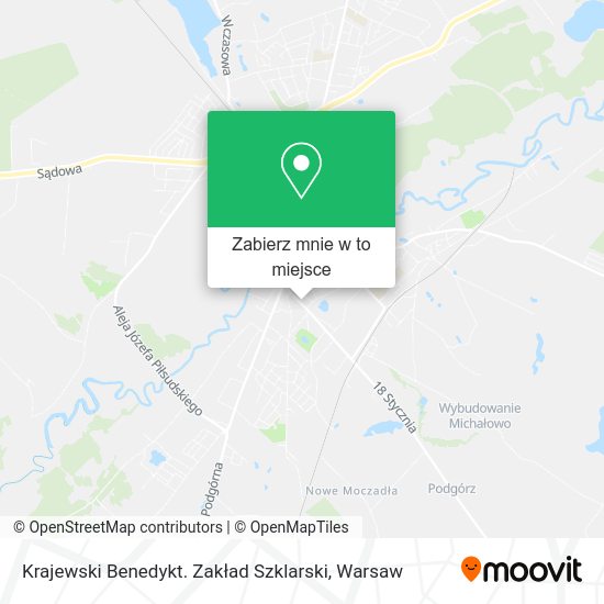 Mapa Krajewski Benedykt. Zakład Szklarski