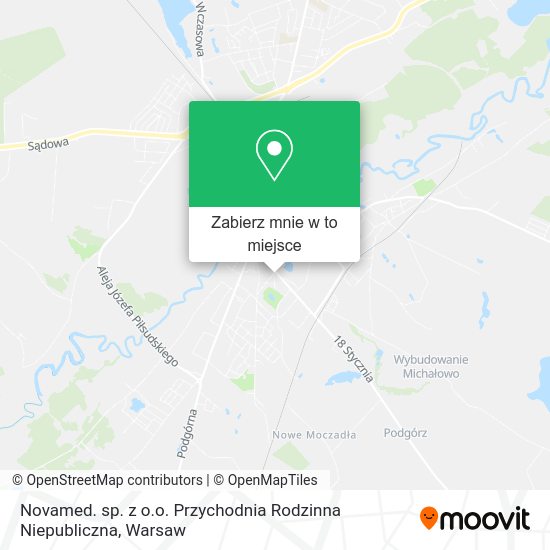 Mapa Novamed. sp. z o.o. Przychodnia Rodzinna Niepubliczna