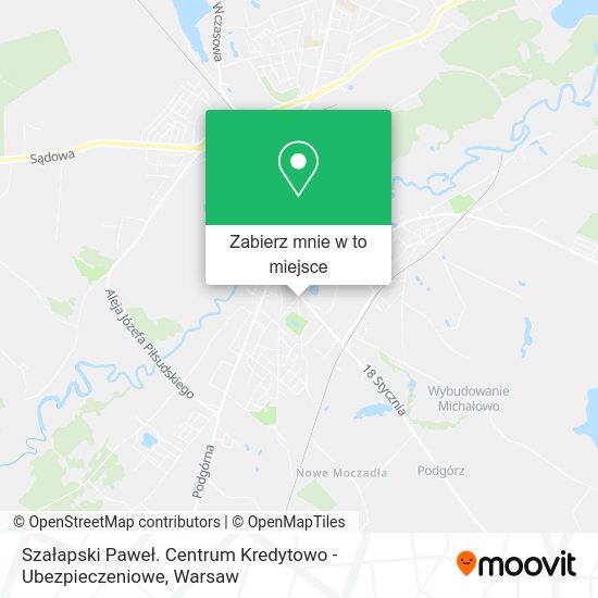Mapa Szałapski Paweł. Centrum Kredytowo - Ubezpieczeniowe