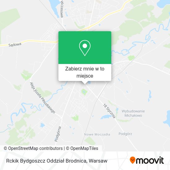 Mapa Rckik Bydgoszcz Oddział Brodnica