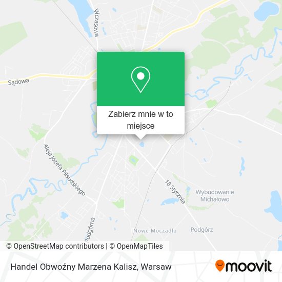 Mapa Handel Obwoźny Marzena Kalisz