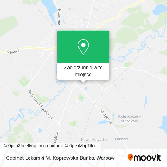 Mapa Gabinet Lekarski M. Koprowska-Buńka