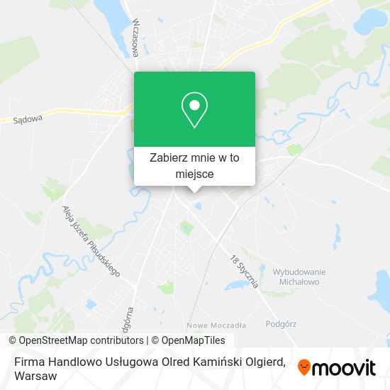 Mapa Firma Handlowo Usługowa Olred Kamiński Olgierd