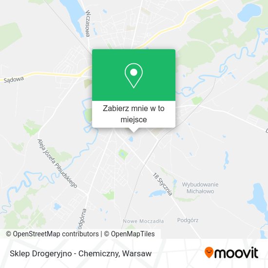 Mapa Sklep Drogeryjno - Chemiczny