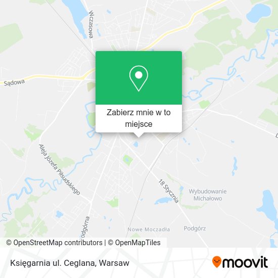 Mapa Księgarnia ul. Ceglana