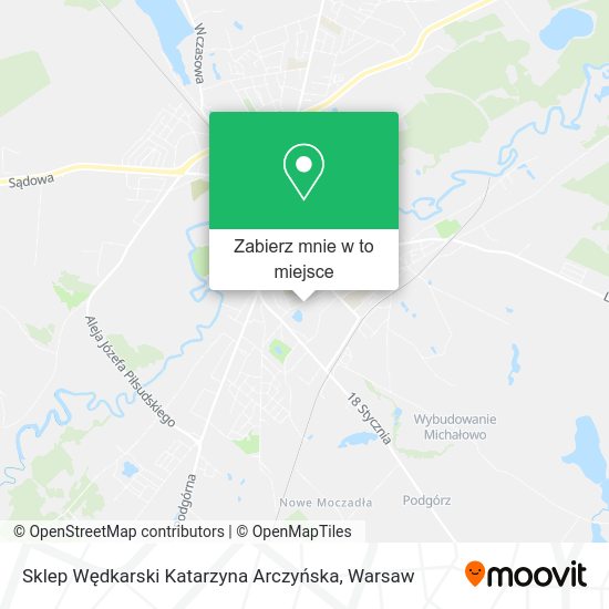 Mapa Sklep Wędkarski Katarzyna Arczyńska