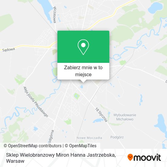 Mapa Sklep Wielobranzowy Miron Hanna Jastrzebska