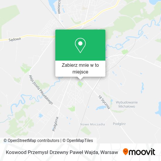 Mapa Koswood Przemysł Drzewny Paweł Wajda