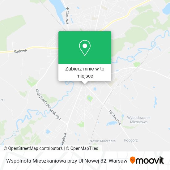 Mapa Wspólnota Mieszkaniowa przy Ul Nowej 32