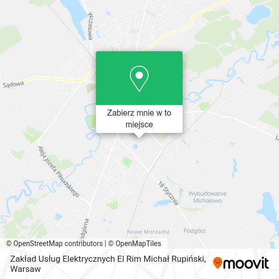 Mapa Zakład Usług Elektrycznych El Rim Michał Rupiński