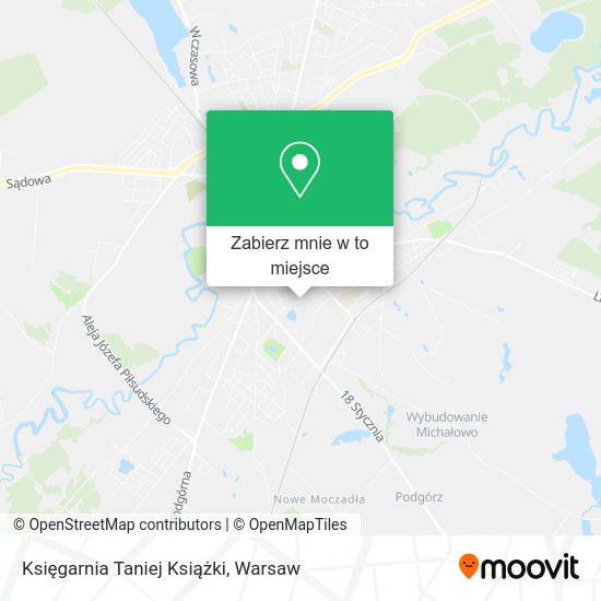 Mapa Księgarnia Taniej Książki