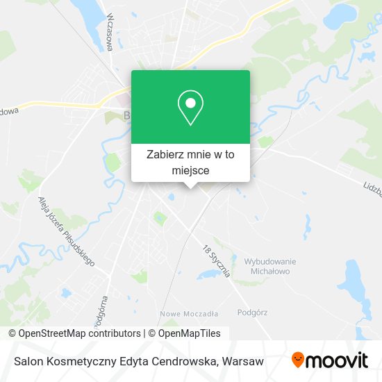 Mapa Salon Kosmetyczny Edyta Cendrowska