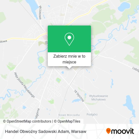 Mapa Handel Obwoźny Sadowski Adam