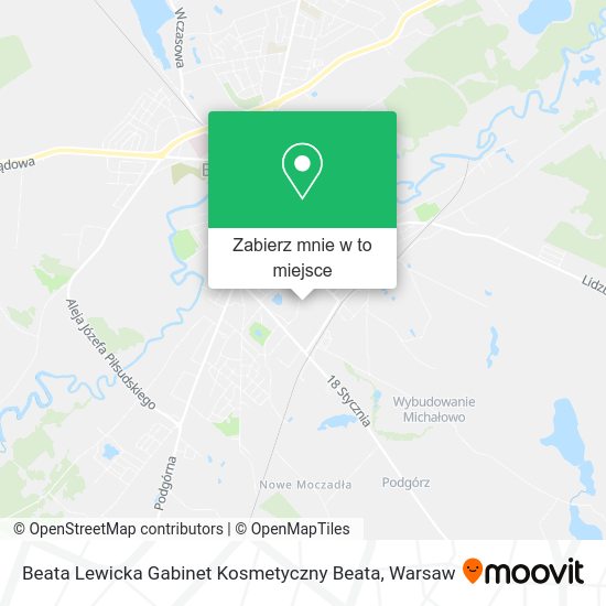 Mapa Beata Lewicka Gabinet Kosmetyczny Beata